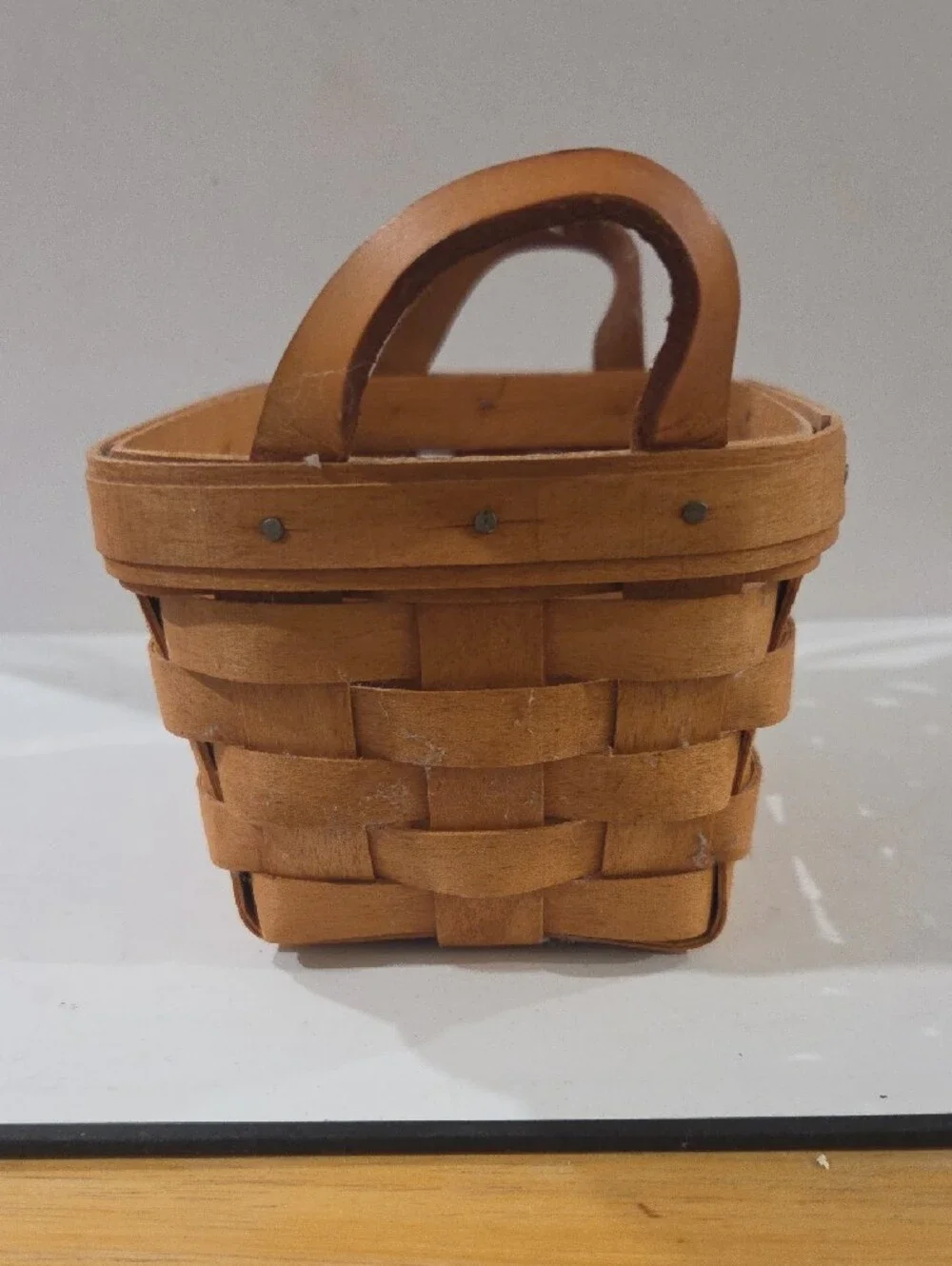 Longaberger handwoven maple